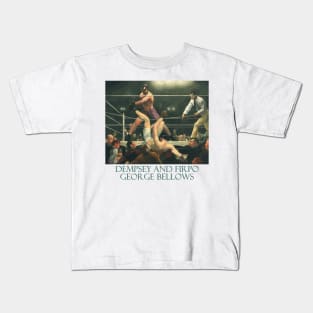 Dempsey and Firpo by George Bellows Kids T-Shirt